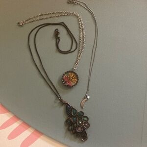 Elegant Peacock Pendant Necklace